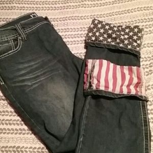 American flag Capri